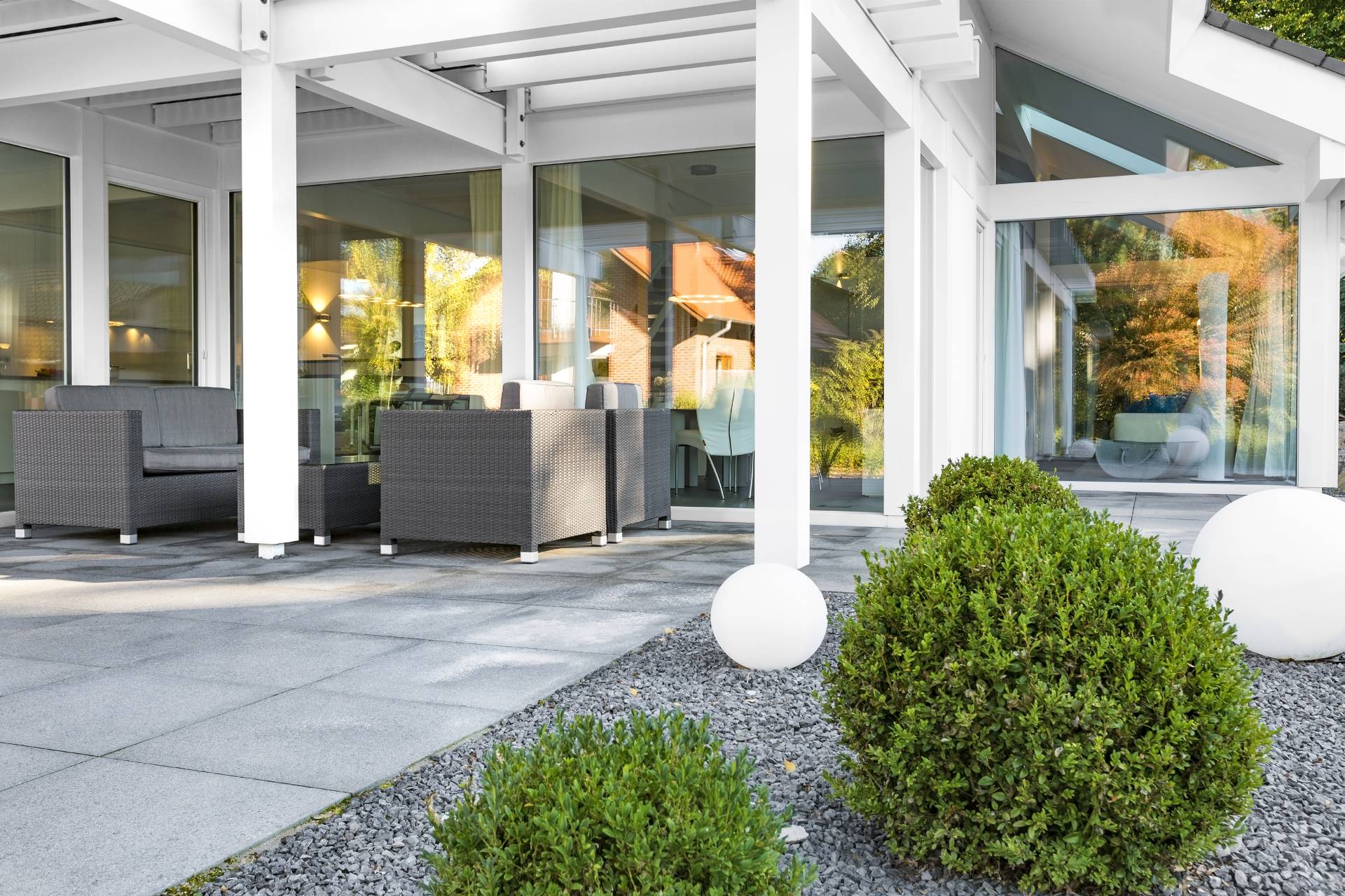 Natursteinverlegung im Außenbereich vom Pflasterer im Bezirk Linz-Land